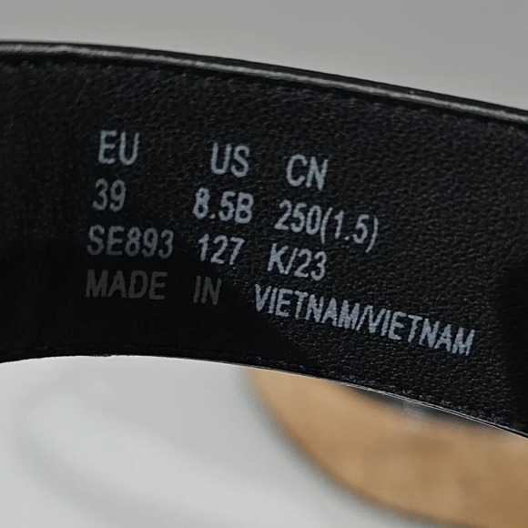 NEW Stuart Weitzman Boardwalk 65 Sandal Size 8.5 Black Patent Platform Wedge - Picture 12 of 13